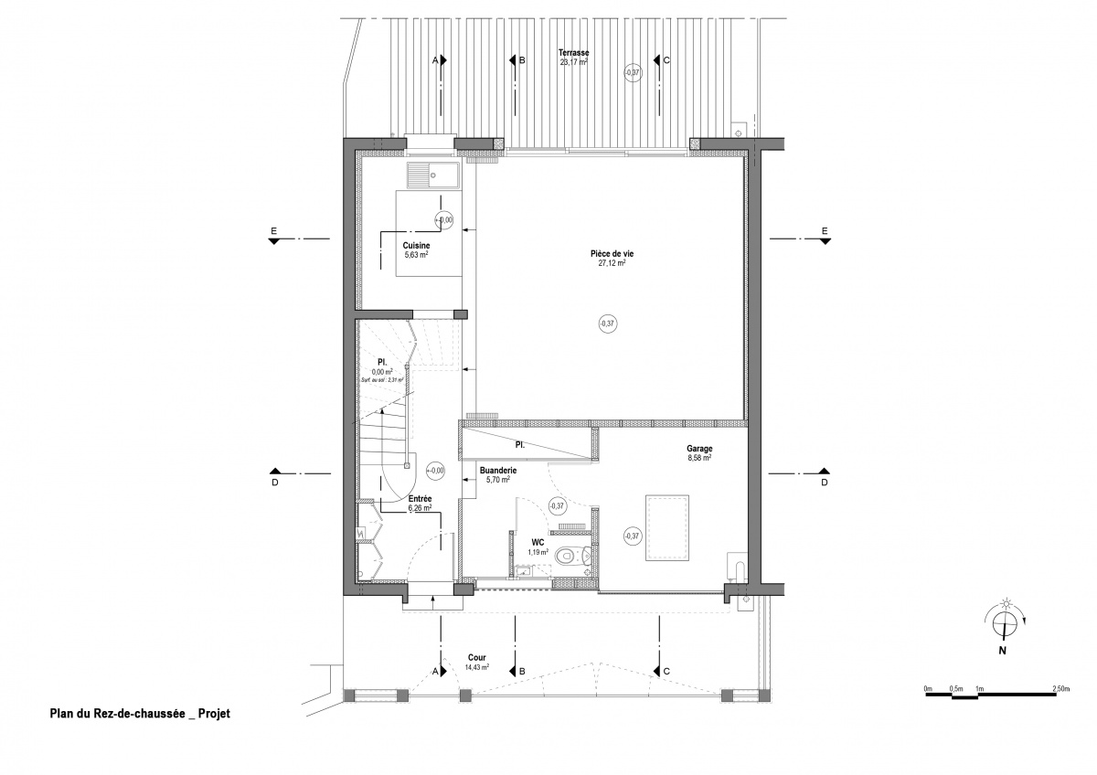 Maison R : Rez-de-chausse